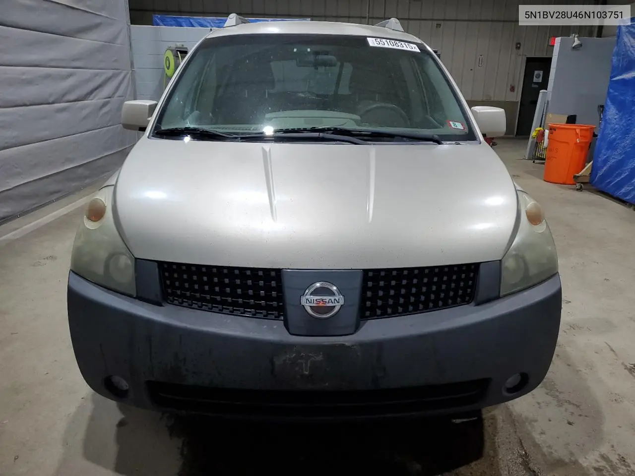 2006 Nissan Quest S VIN: 5N1BV28U46N103751 Lot: 55108315