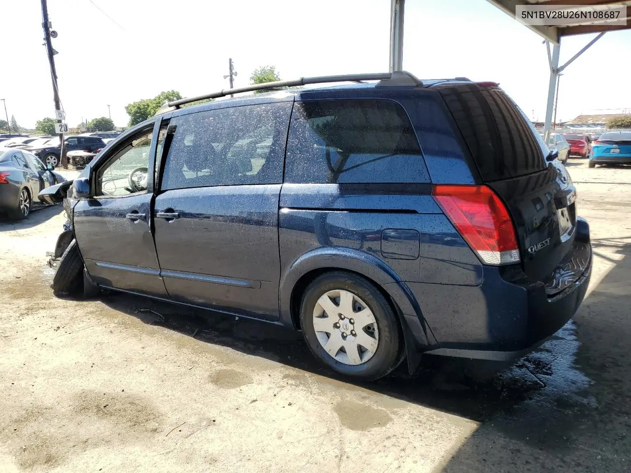 2006 Nissan Quest S VIN: 5N1BV28U26N108687 Lot: 61153795