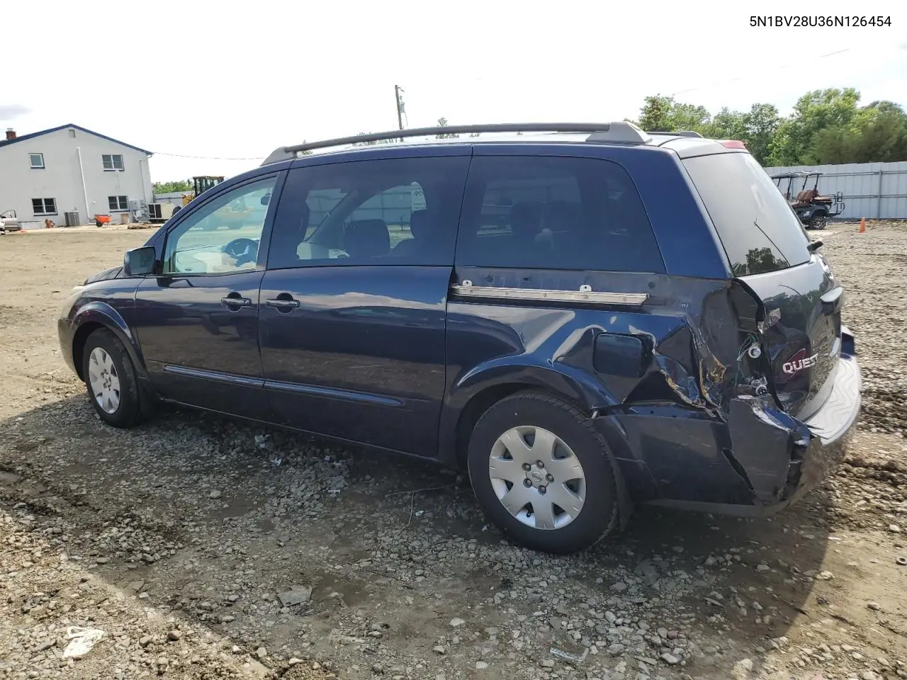 2006 Nissan Quest S VIN: 5N1BV28U36N126454 Lot: 61696175