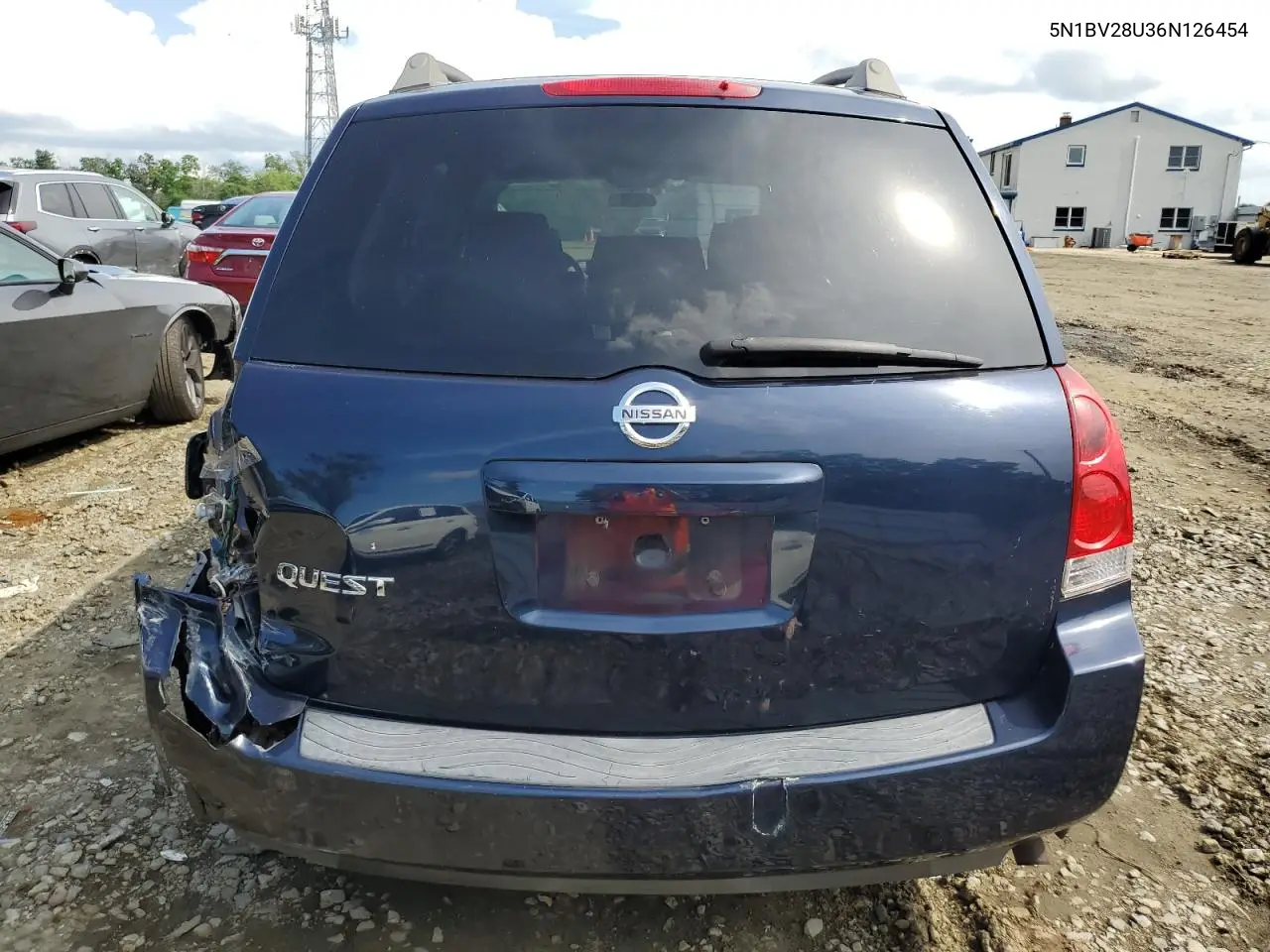 2006 Nissan Quest S VIN: 5N1BV28U36N126454 Lot: 61696175