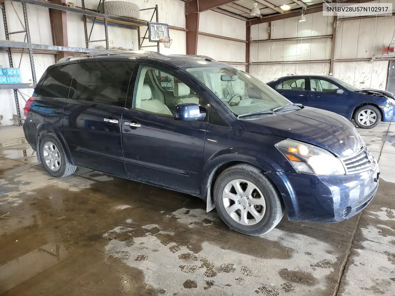 2007 Nissan Quest S VIN: 5N1BV28U57N102917 Lot: 61256475