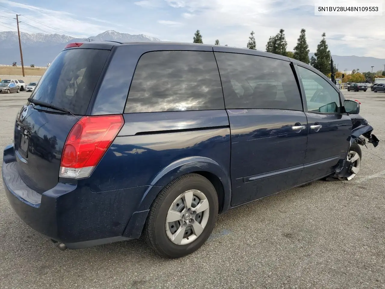2008 Nissan Quest S VIN: 5N1BV28U48N109553 Lot: 49099465