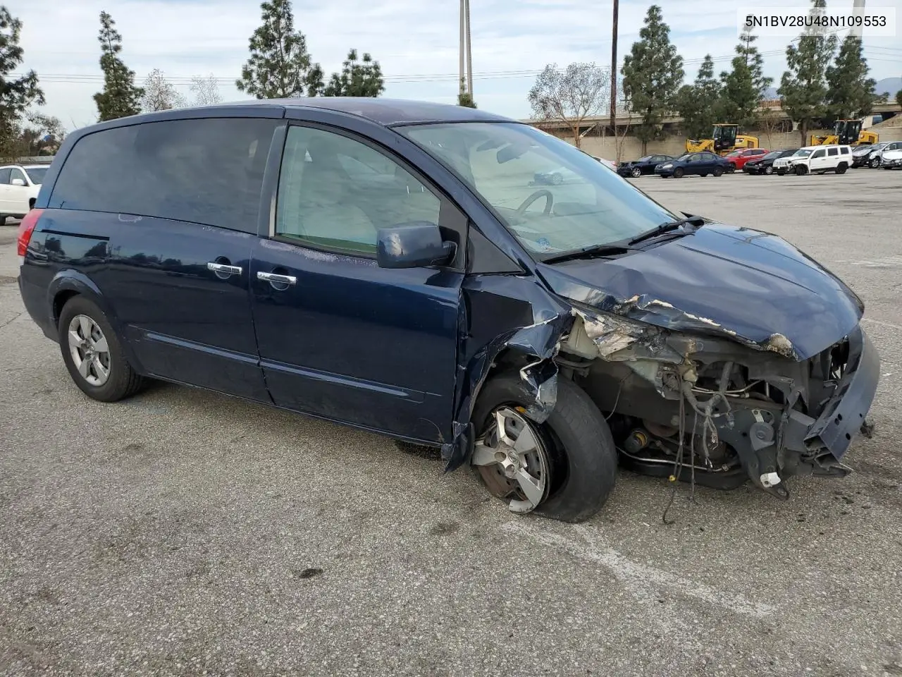 2008 Nissan Quest S VIN: 5N1BV28U48N109553 Lot: 49099465