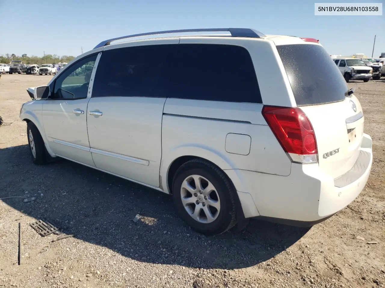 2008 Nissan Quest S VIN: 5N1BV28U68N103558 Lot: 49637325
