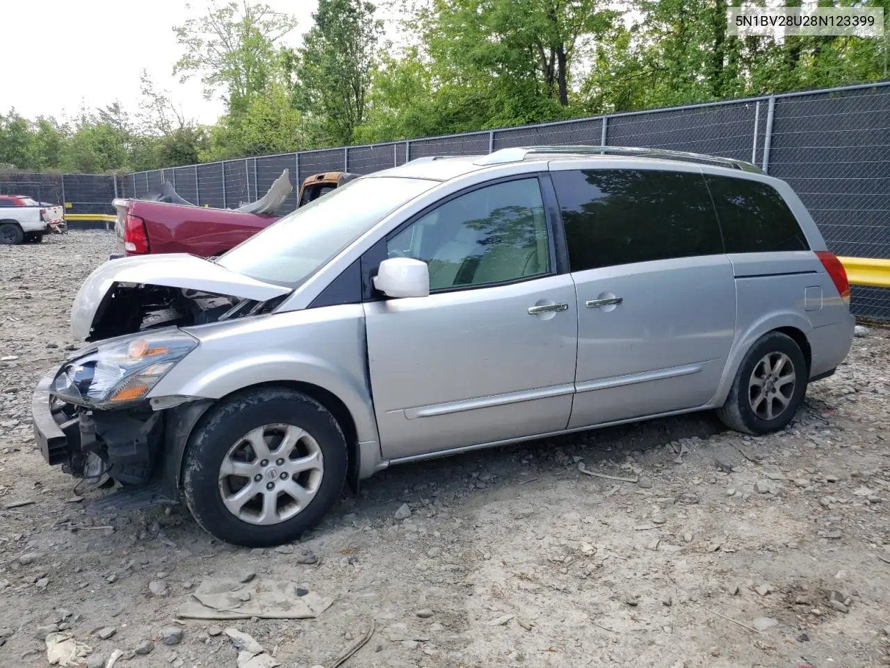 2008 Nissan Quest S VIN: 5N1BV28U28N123399 Lot: 54991765