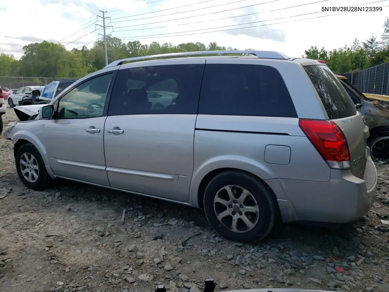 2008 Nissan Quest S VIN: 5N1BV28U28N123399 Lot: 54991765