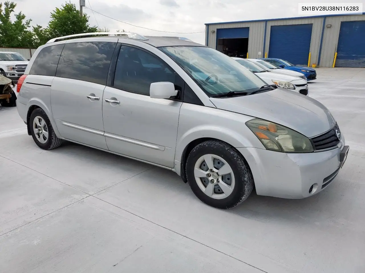 2008 Nissan Quest S VIN: 5N1BV28U38N116283 Lot: 58097935