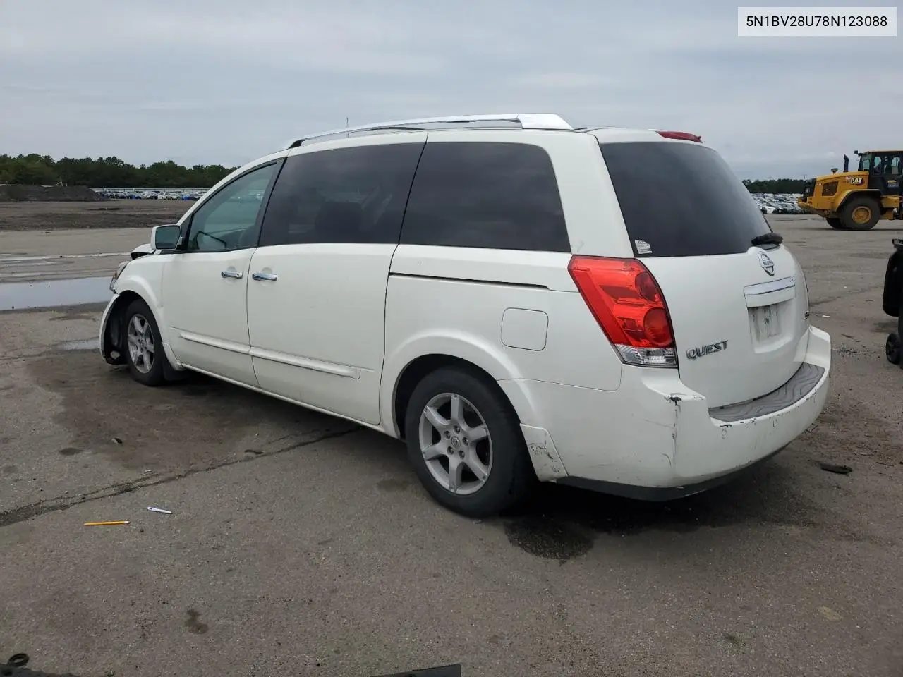 2008 Nissan Quest S VIN: 5N1BV28U78N123088 Lot: 62021765