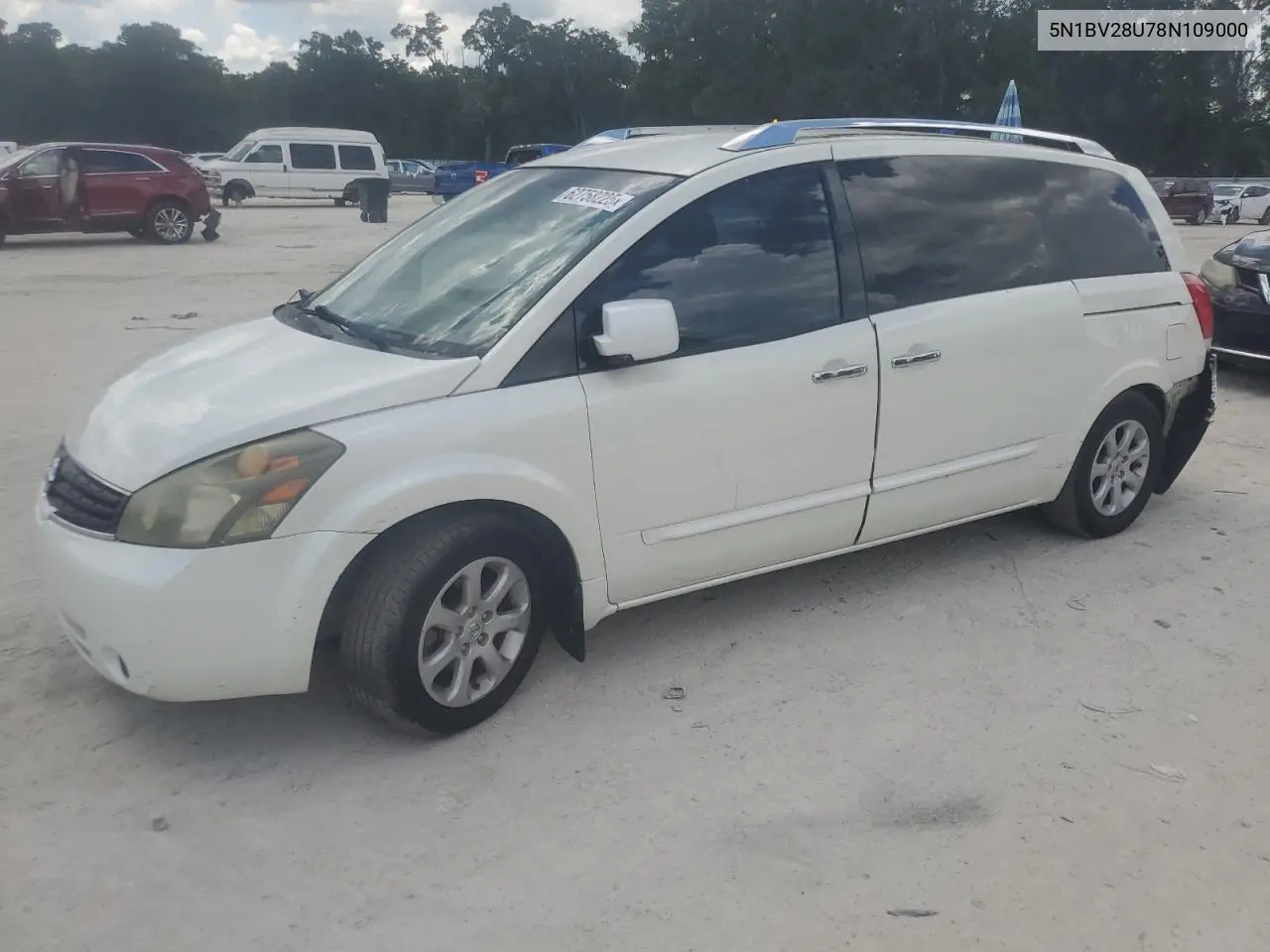 2008 Nissan Quest S VIN: 5N1BV28U78N109000 Lot: 62758225