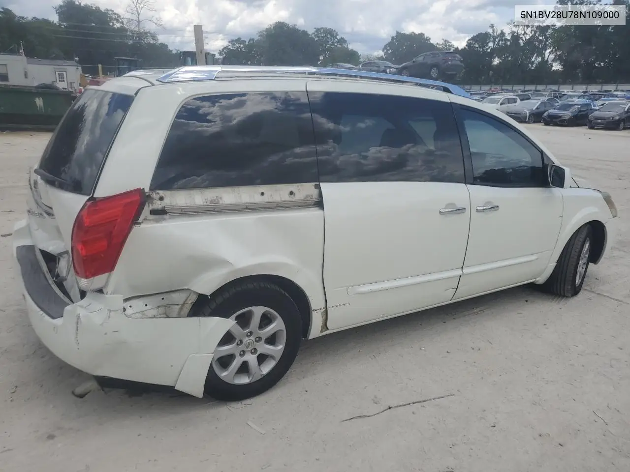 2008 Nissan Quest S VIN: 5N1BV28U78N109000 Lot: 62758225