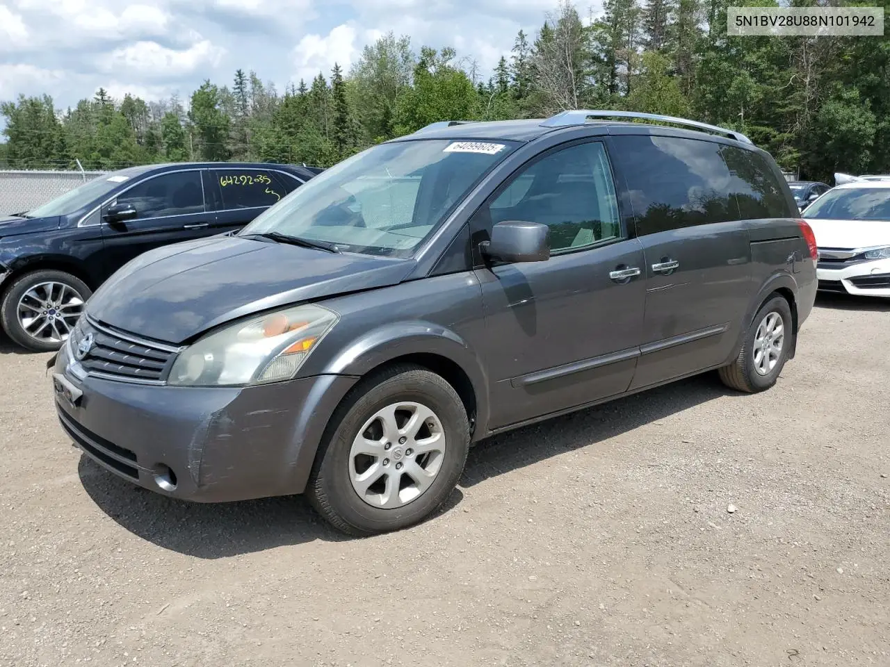 2008 Nissan Quest S VIN: 5N1BV28U88N101942 Lot: 64099605
