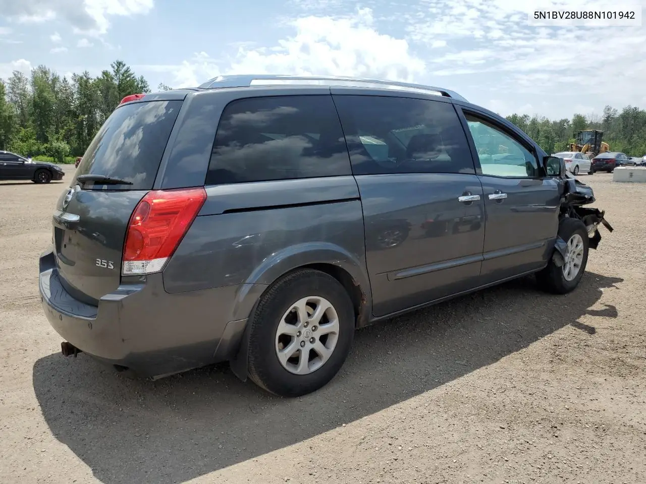2008 Nissan Quest S VIN: 5N1BV28U88N101942 Lot: 64099605