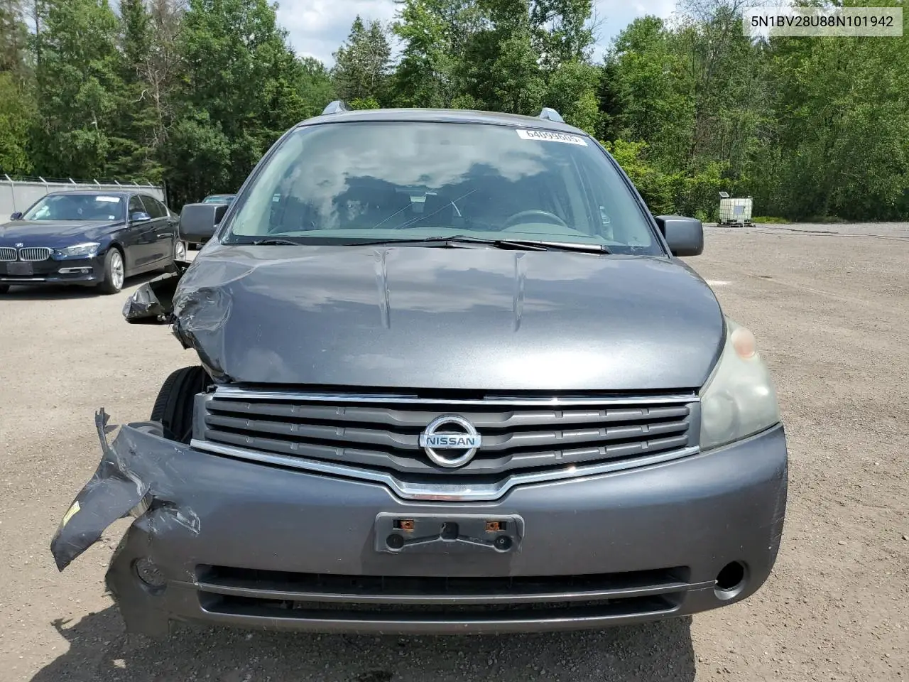 2008 Nissan Quest S VIN: 5N1BV28U88N101942 Lot: 64099605