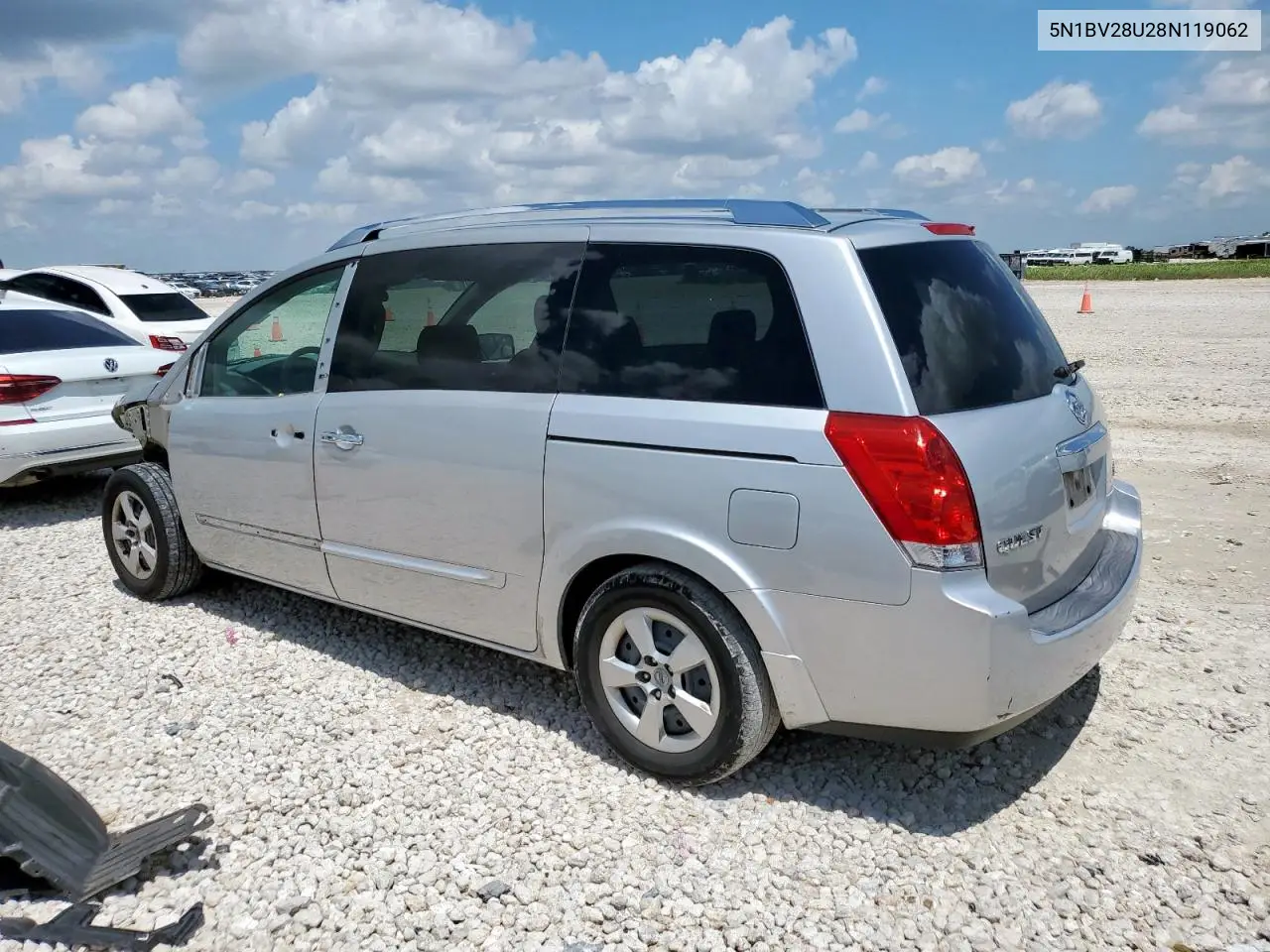 2008 Nissan Quest S VIN: 5N1BV28U28N119062 Lot: 64563605
