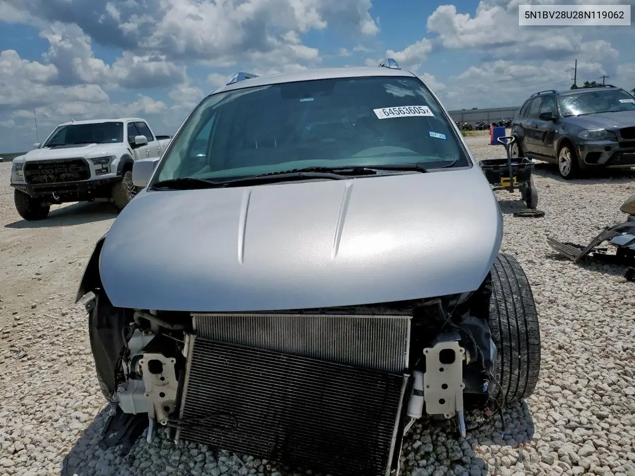 2008 Nissan Quest S VIN: 5N1BV28U28N119062 Lot: 64563605