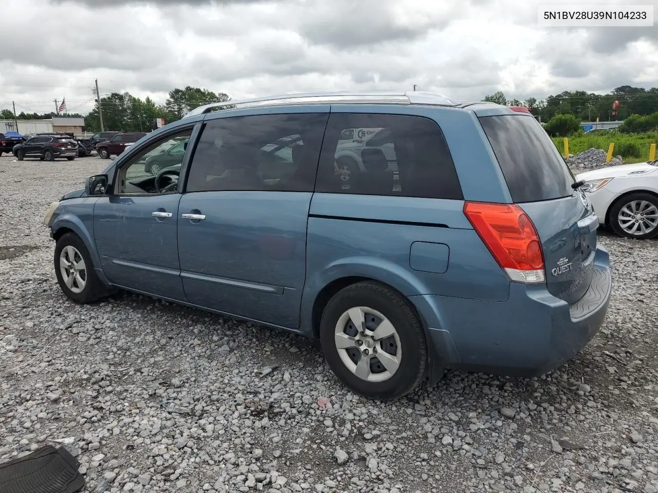2009 Nissan Quest S VIN: 5N1BV28U39N104233 Lot: 57953995