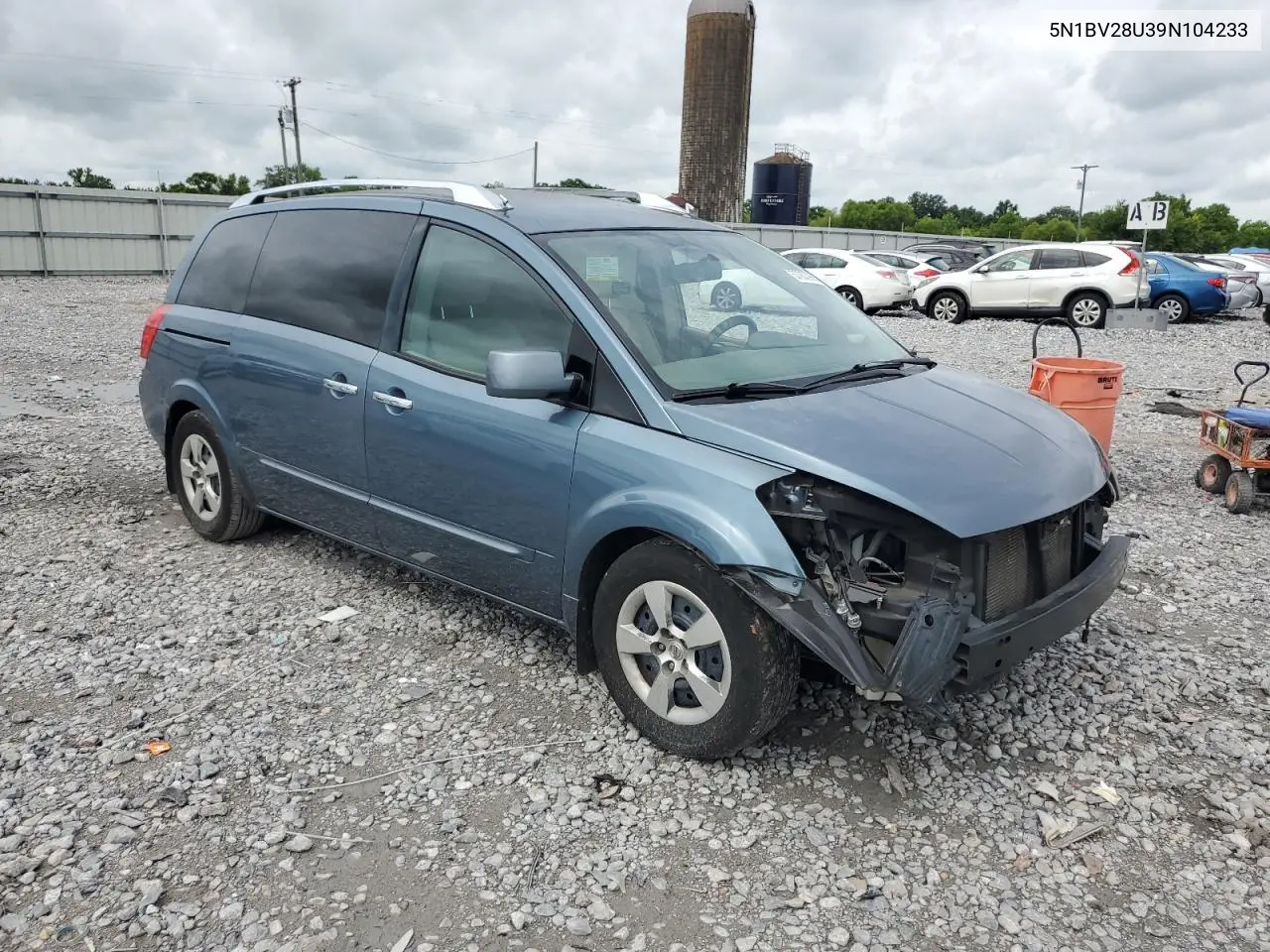 2009 Nissan Quest S VIN: 5N1BV28U39N104233 Lot: 57953995