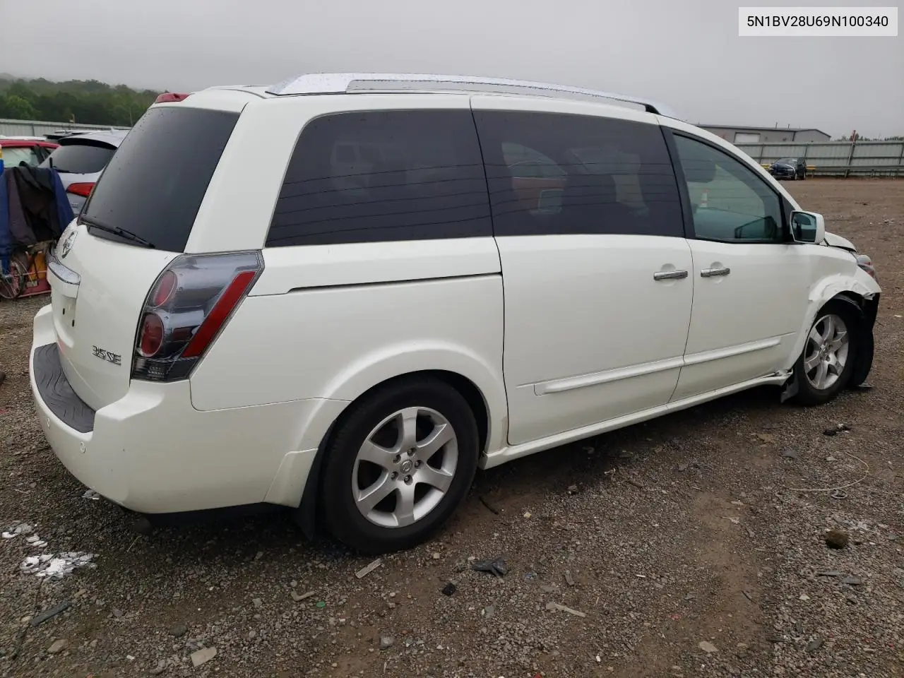 2009 Nissan Quest S VIN: 5N1BV28U69N100340 Lot: 60672765