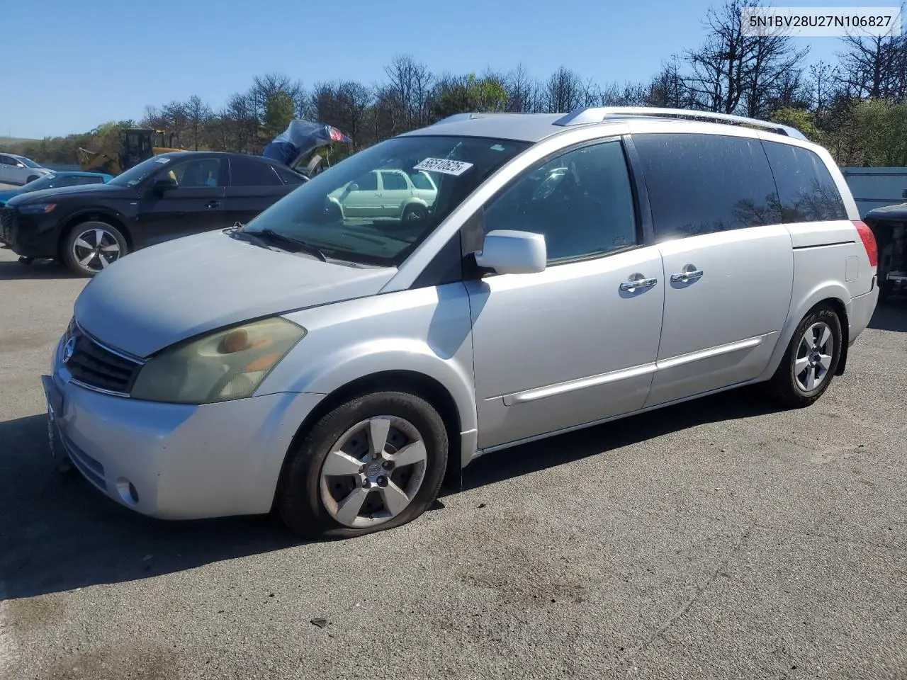 2010 Nissan Quest S VIN: 5N1BV28U27N106827 Lot: 56510625