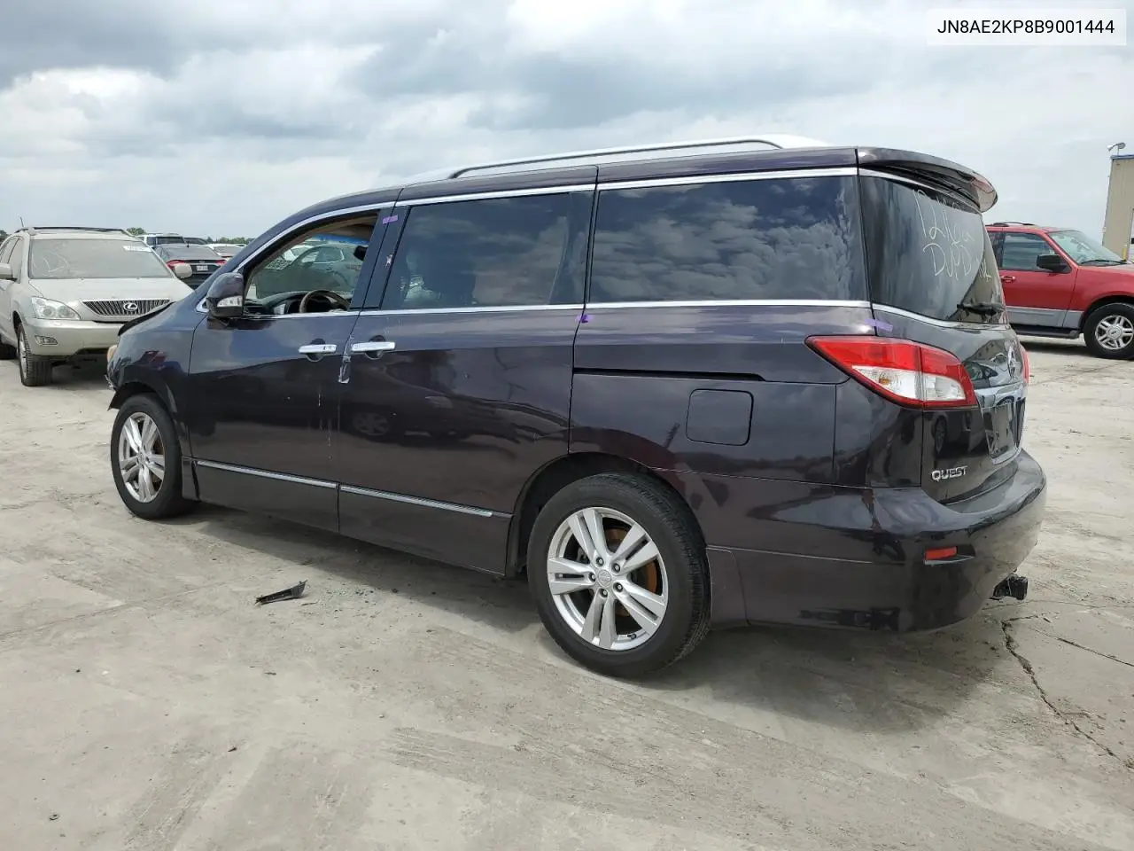 2011 Nissan Quest S VIN: JN8AE2KP8B9001444 Lot: 55013185