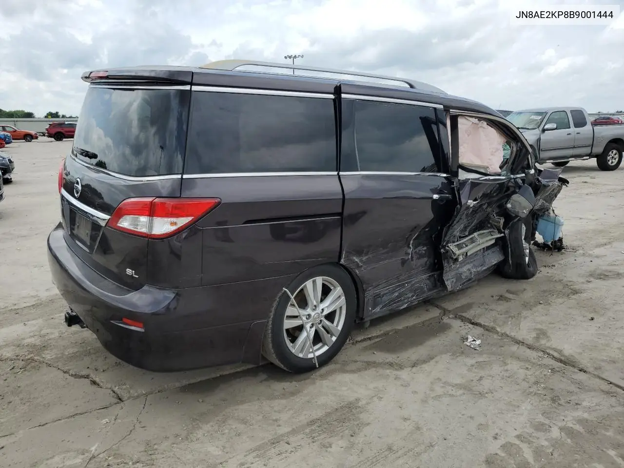 2011 Nissan Quest S VIN: JN8AE2KP8B9001444 Lot: 55013185