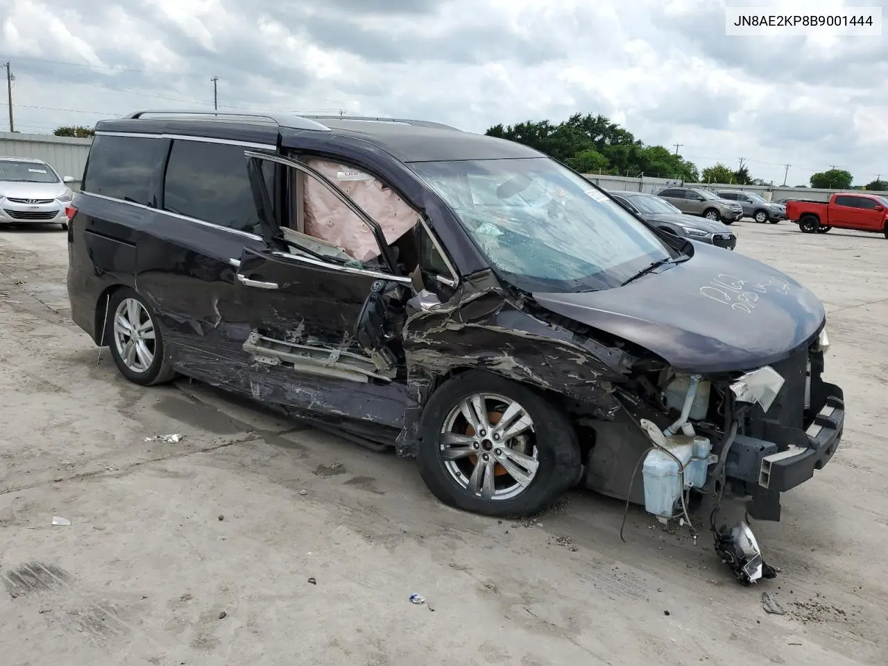 2011 Nissan Quest S VIN: JN8AE2KP8B9001444 Lot: 55013185