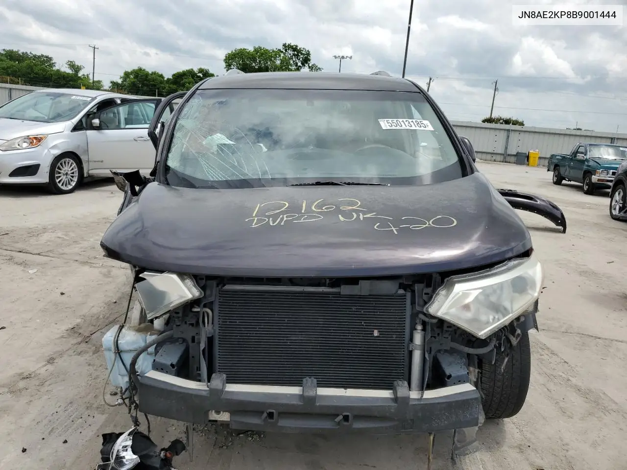 2011 Nissan Quest S VIN: JN8AE2KP8B9001444 Lot: 55013185