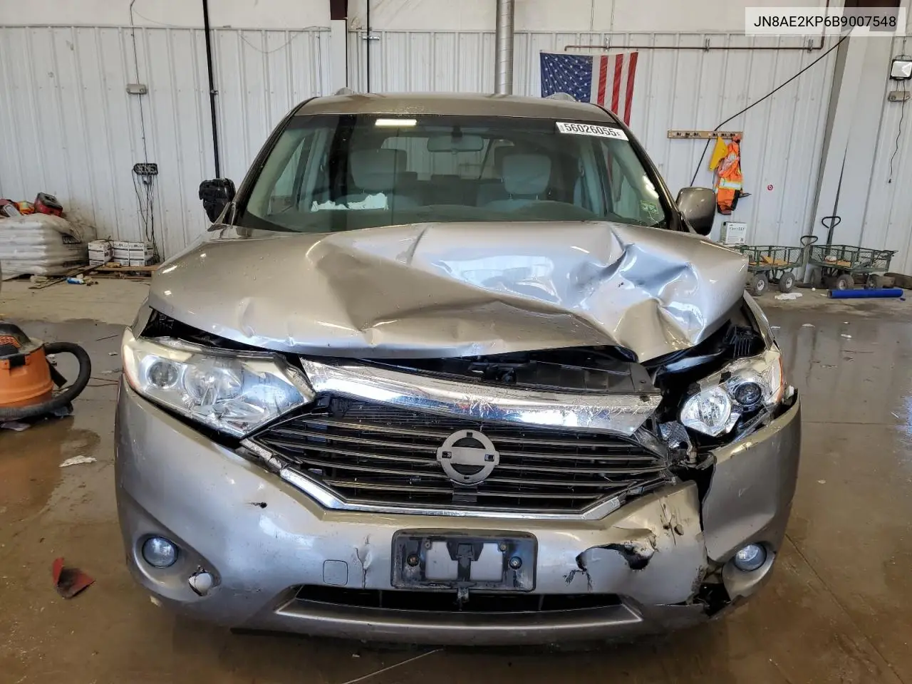 2011 Nissan Quest S VIN: JN8AE2KP6B9007548 Lot: 56026055