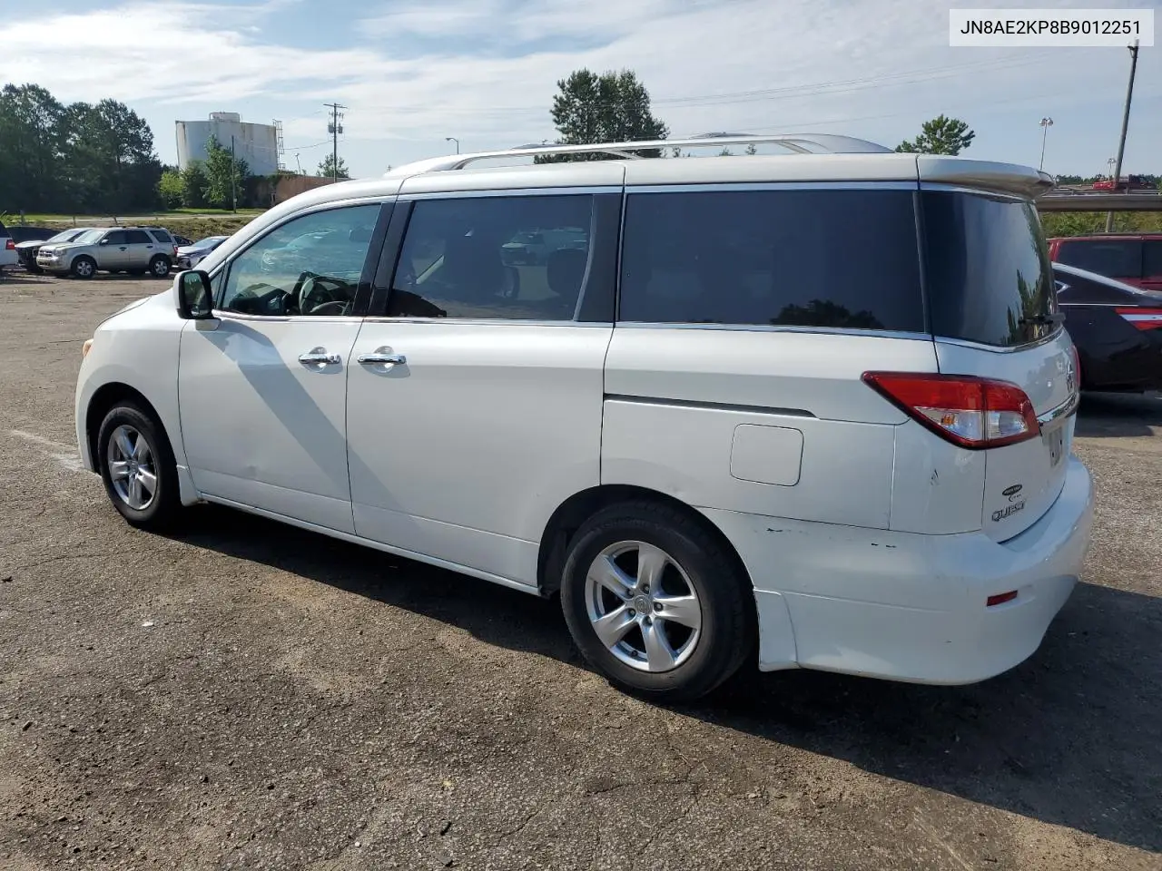2011 Nissan Quest S VIN: JN8AE2KP8B9012251 Lot: 62587625