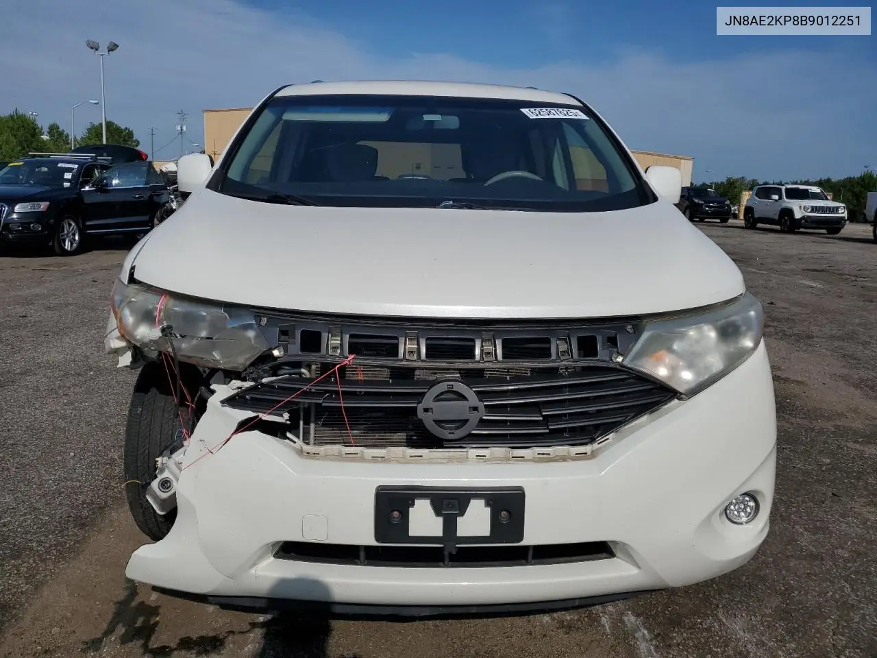 2011 Nissan Quest S VIN: JN8AE2KP8B9012251 Lot: 62587625