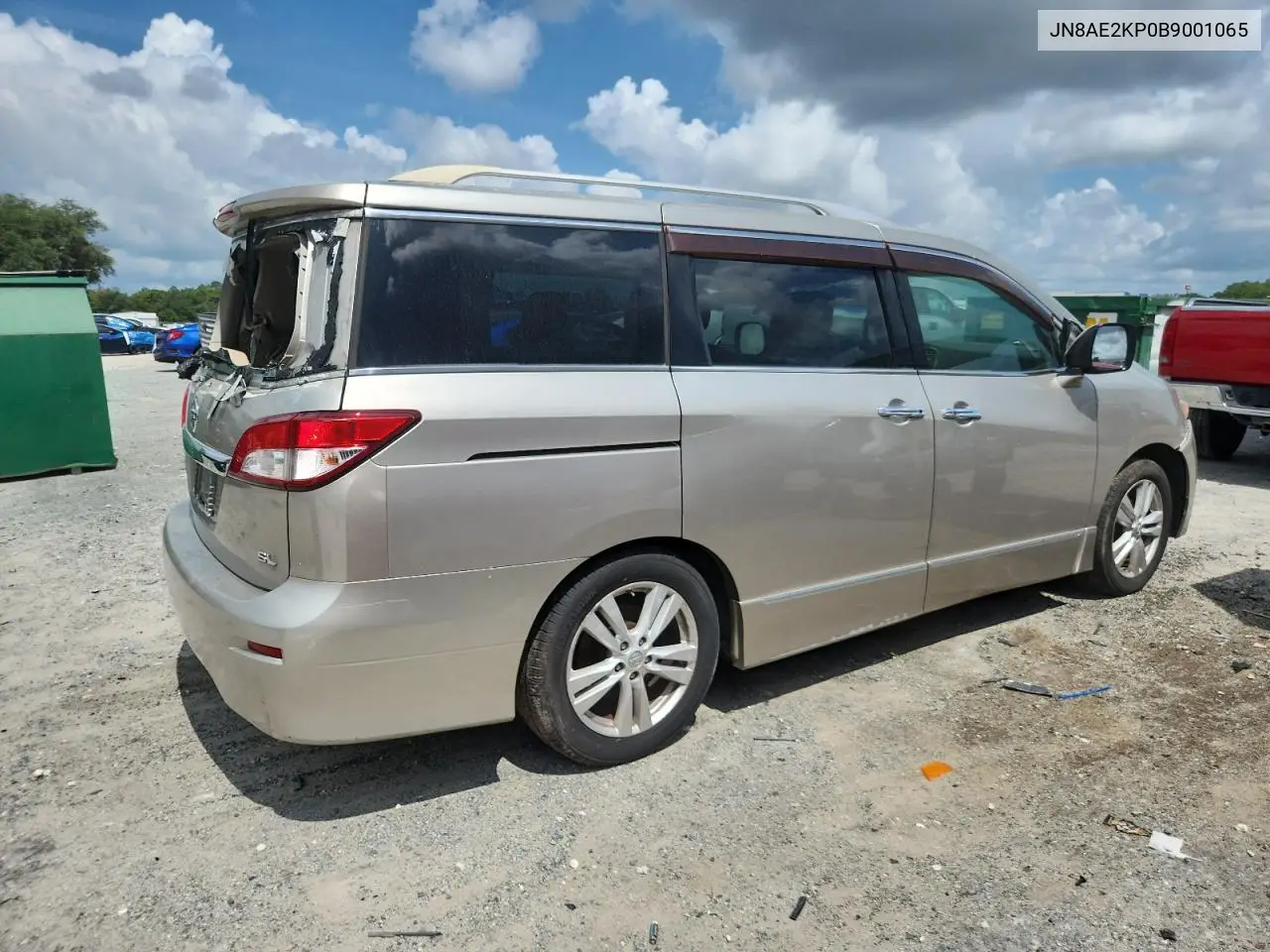 2011 Nissan Quest S VIN: JN8AE2KP0B9001065 Lot: 63194335