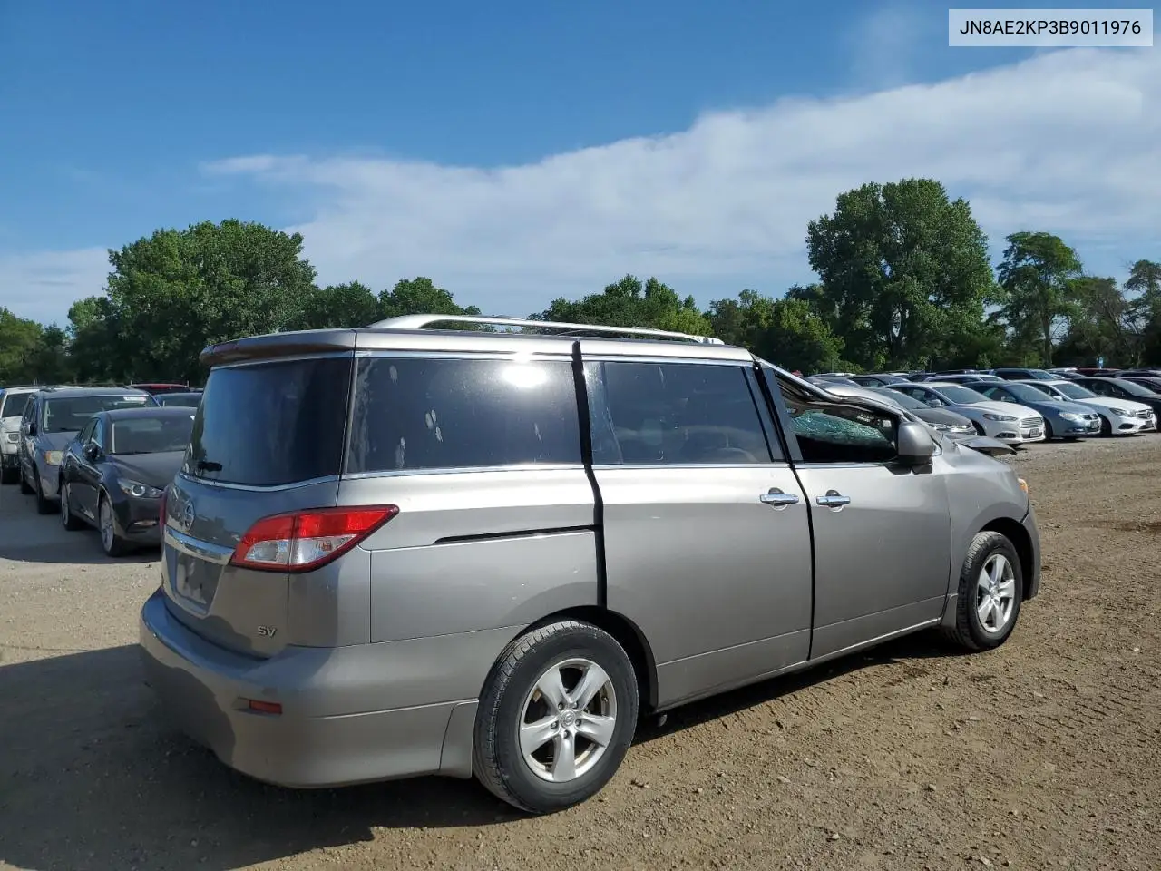 2011 Nissan Quest S VIN: JN8AE2KP3B9011976 Lot: 63210875