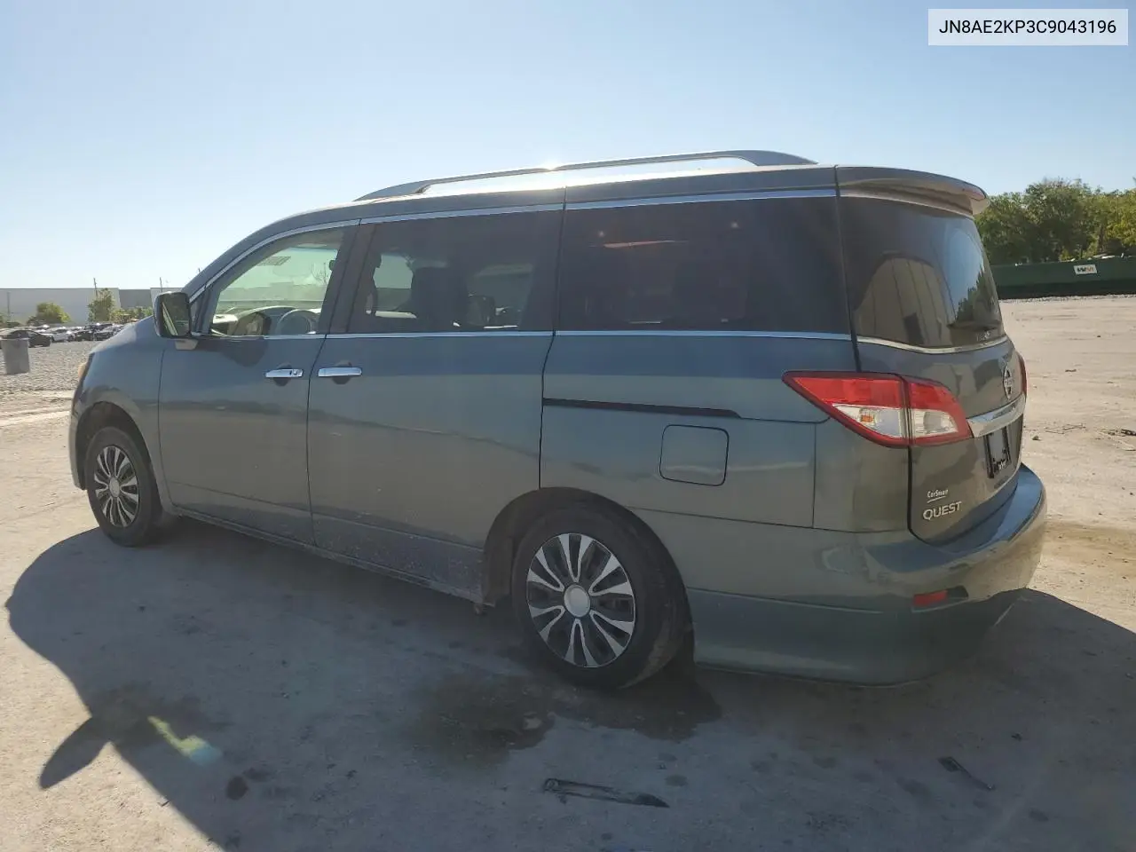 2012 Nissan Quest S VIN: JN8AE2KP3C9043196 Lot: 49583365