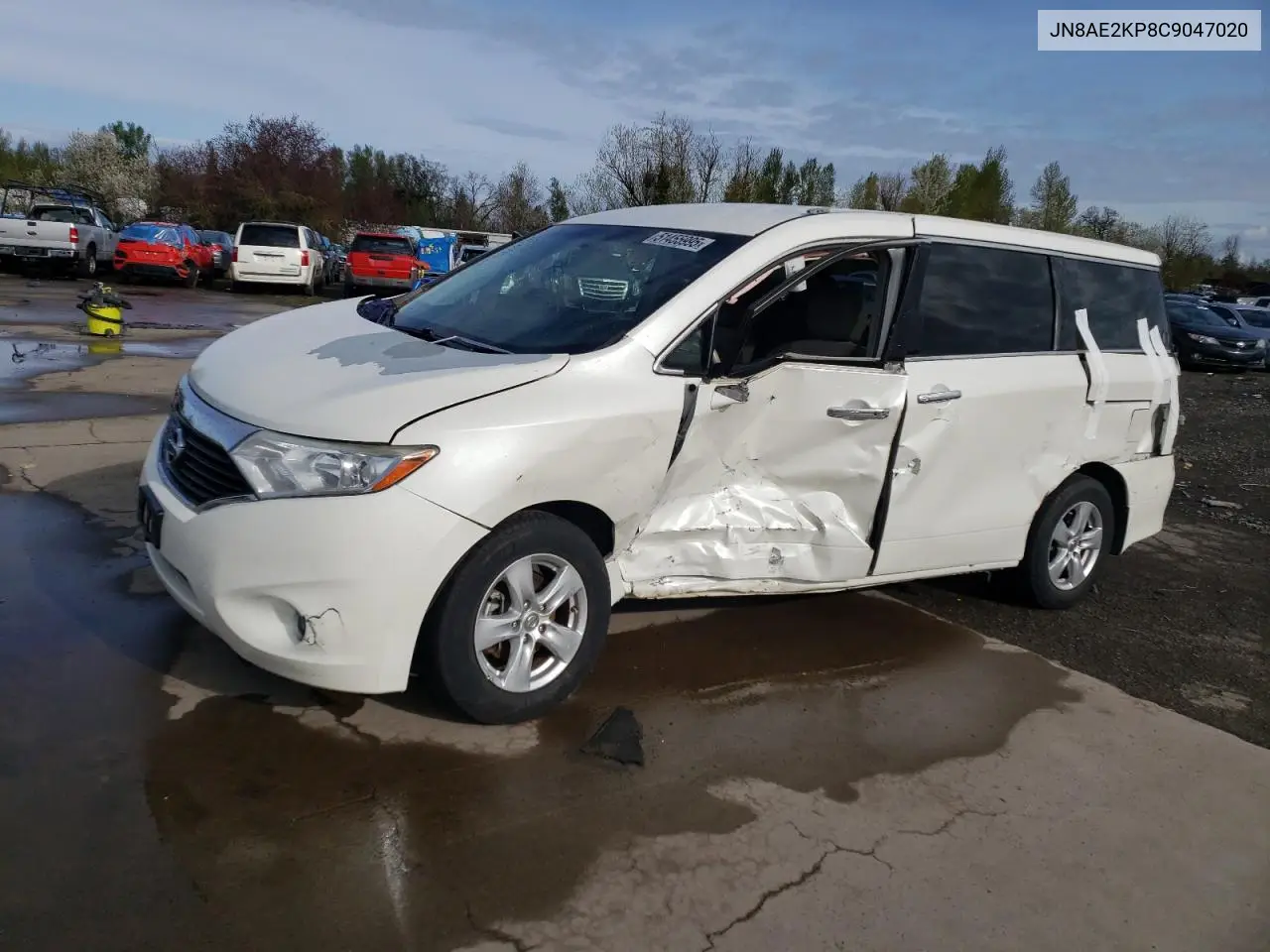2012 Nissan Quest S VIN: JN8AE2KP8C9047020 Lot: 51455995