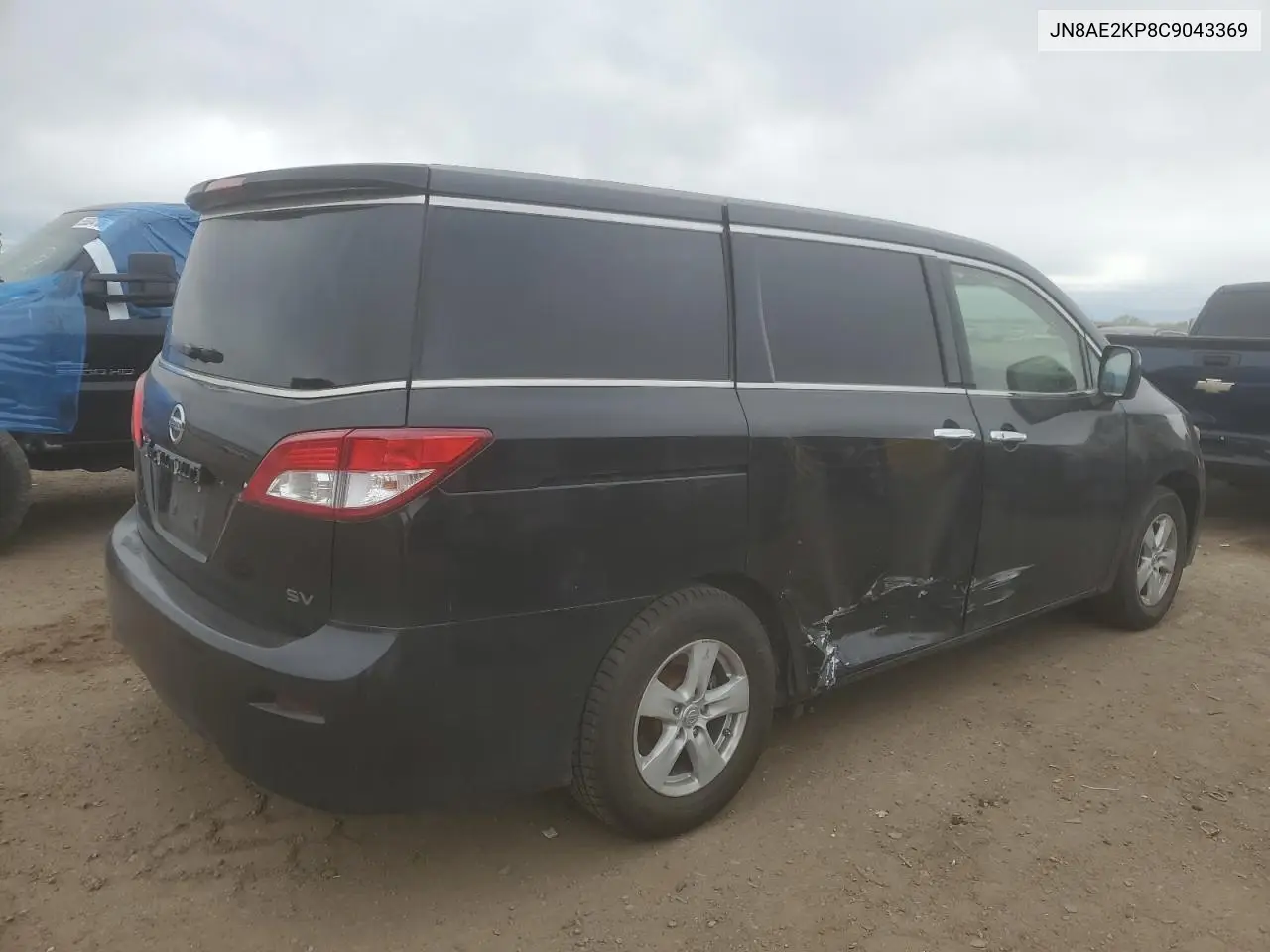 2012 Nissan Quest S VIN: JN8AE2KP8C9043369 Lot: 55880355