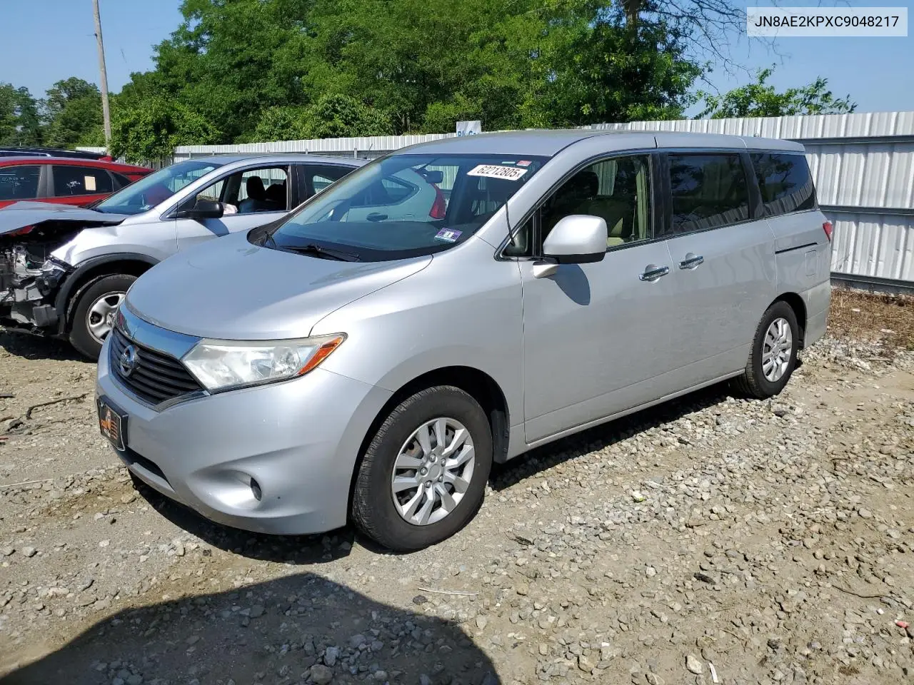 2012 Nissan Quest S VIN: JN8AE2KPXC9048217 Lot: 62212805