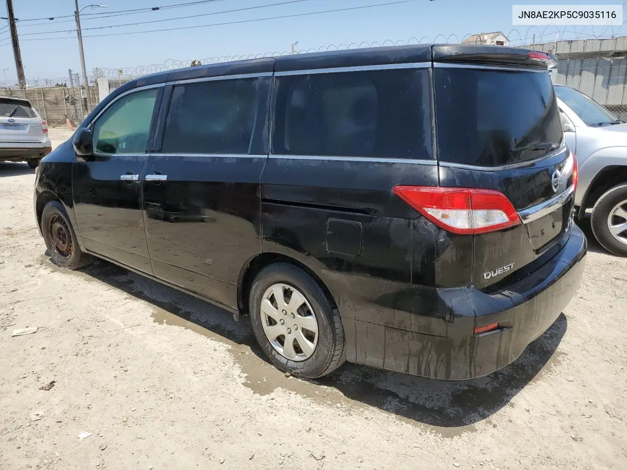 2012 Nissan Quest S VIN: JN8AE2KP5C9035116 Lot: 63344275