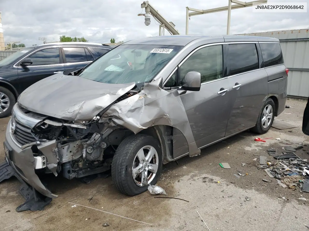 2013 Nissan Quest S VIN: JN8AE2KP2D9068642 Lot: 55512615