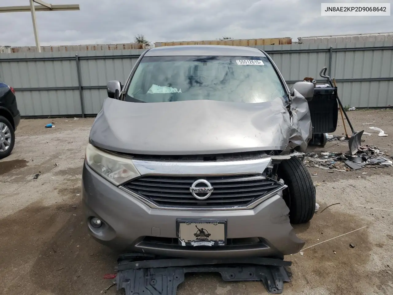 2013 Nissan Quest S VIN: JN8AE2KP2D9068642 Lot: 55512615