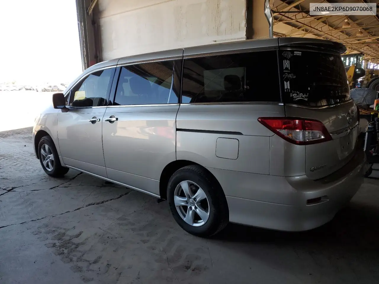 2013 Nissan Quest S VIN: JN8AE2KP6D9070068 Lot: 56397695
