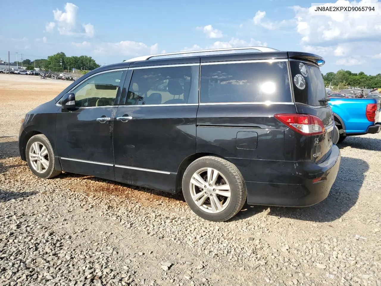 2013 Nissan Quest S VIN: JN8AE2KPXD9065794 Lot: 63529825