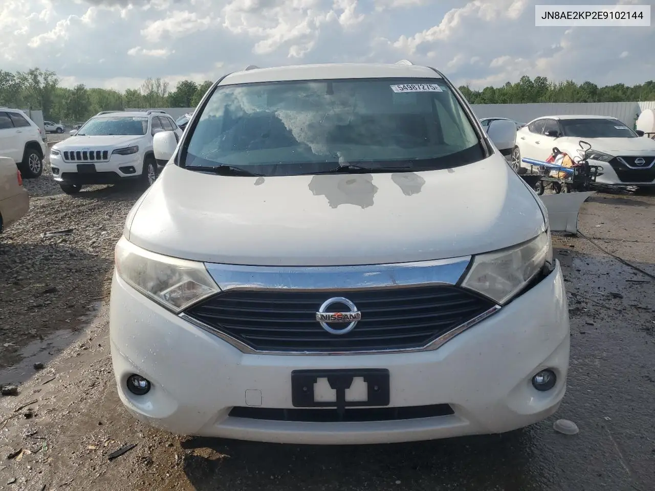 2014 Nissan Quest S VIN: JN8AE2KP2E9102144 Lot: 54987275