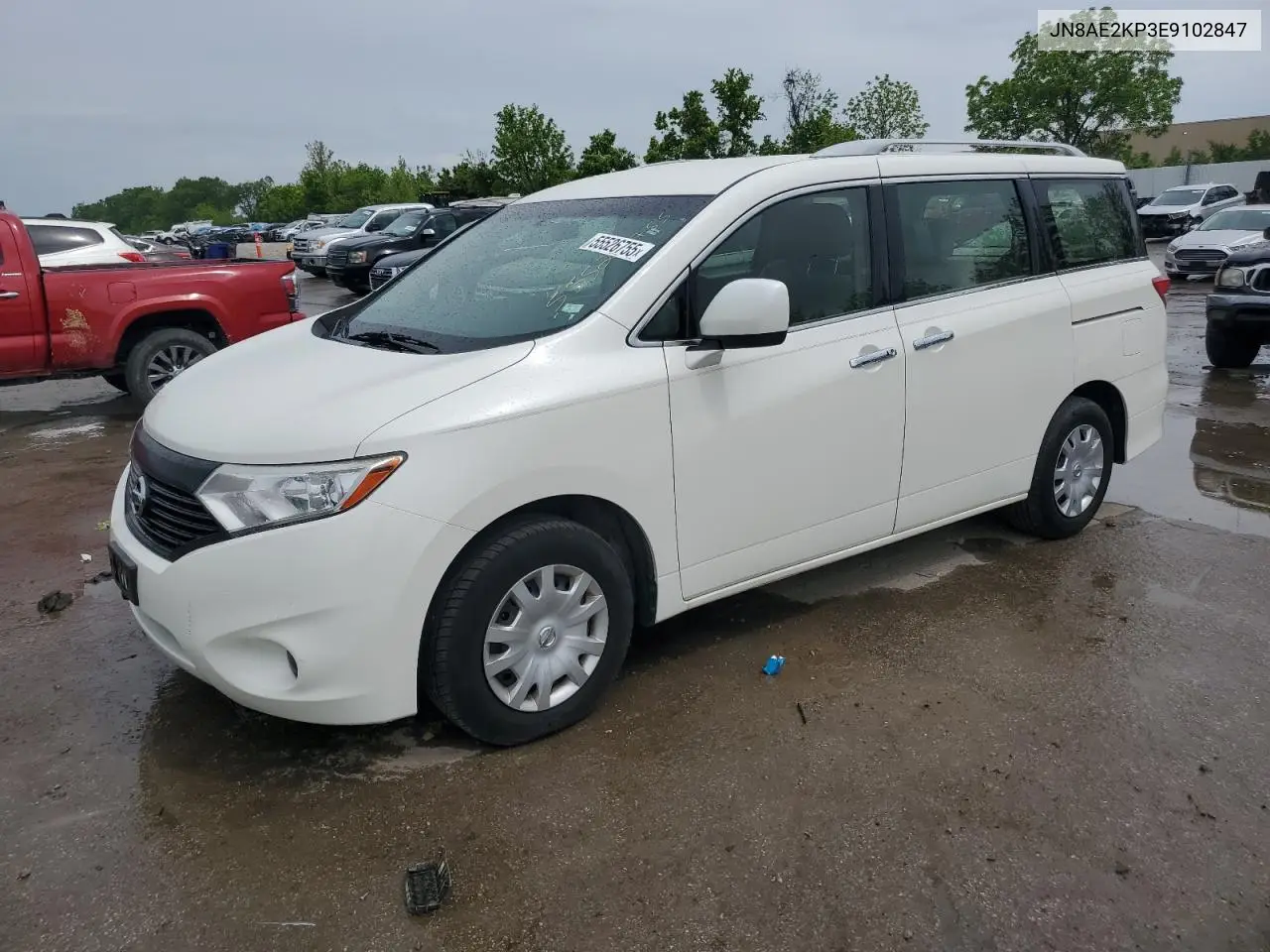 2014 Nissan Quest S VIN: JN8AE2KP3E9102847 Lot: 55526755