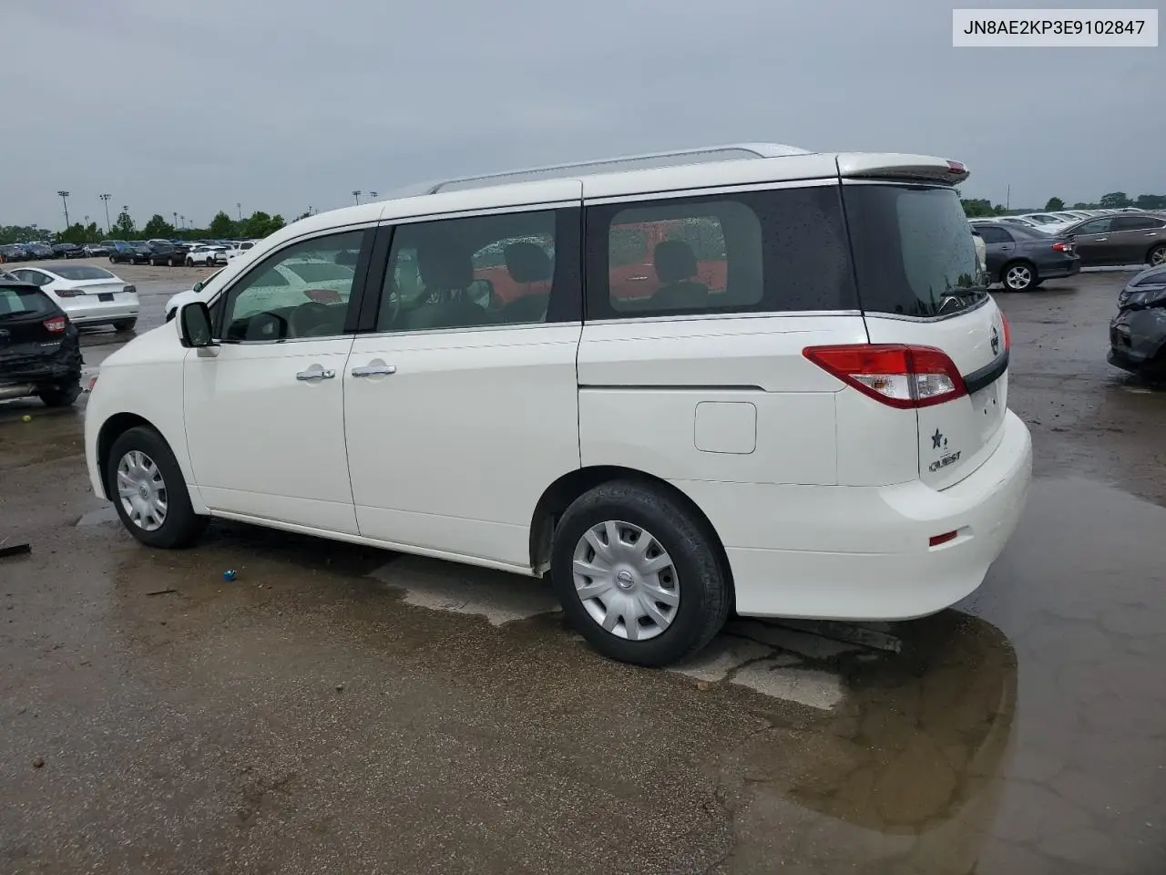2014 Nissan Quest S VIN: JN8AE2KP3E9102847 Lot: 55526755