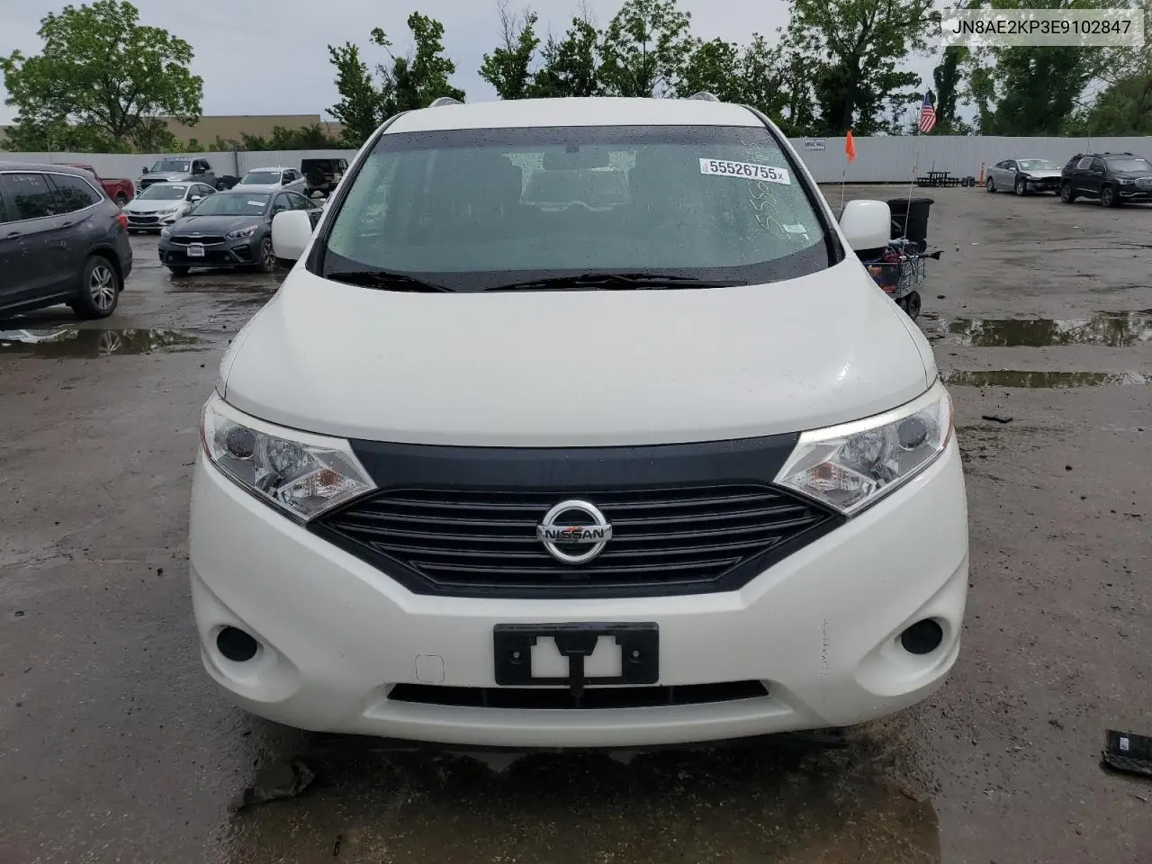 2014 Nissan Quest S VIN: JN8AE2KP3E9102847 Lot: 55526755