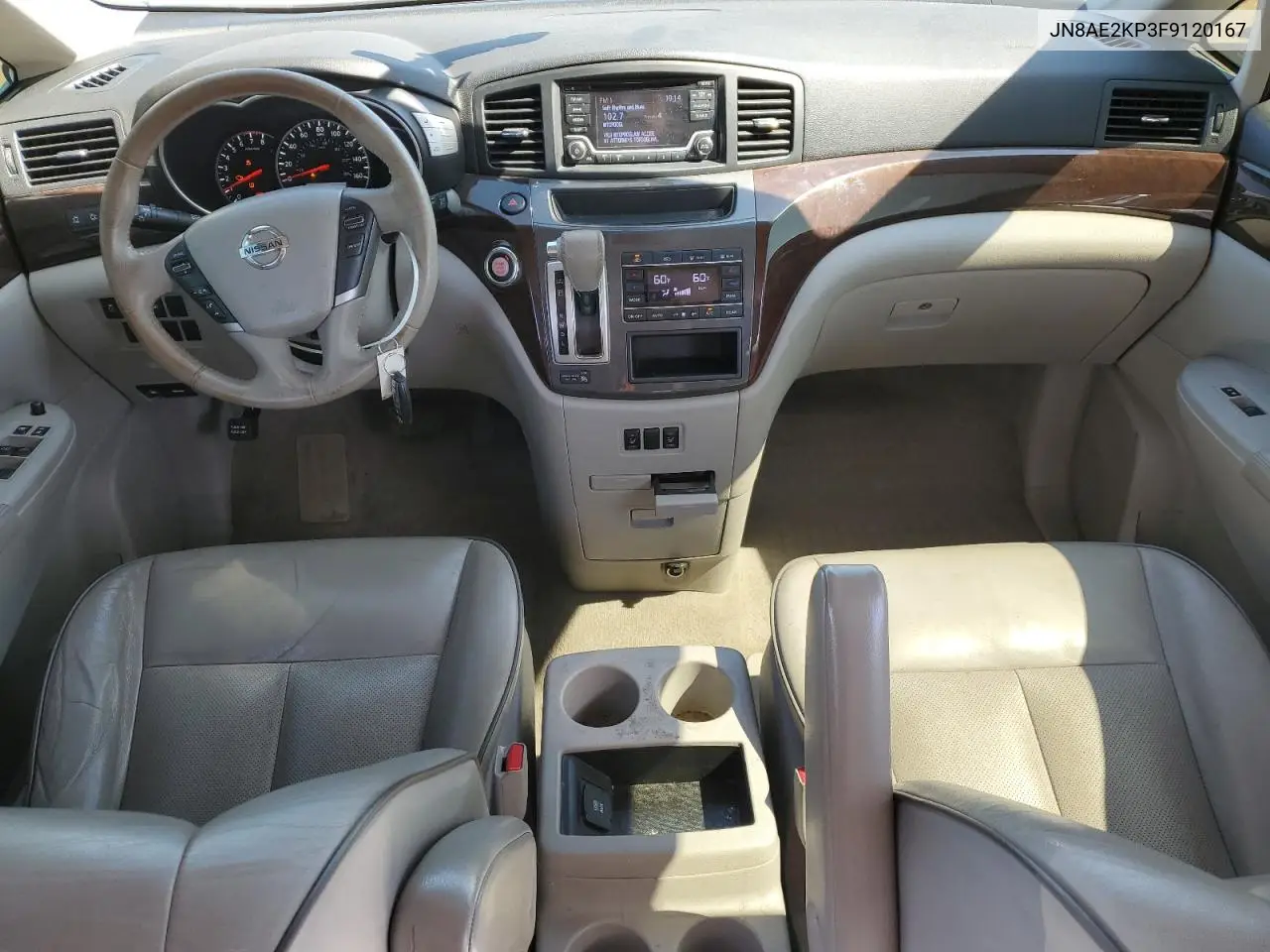 2015 Nissan Quest S VIN: JN8AE2KP3F9120167 Lot: 61931085