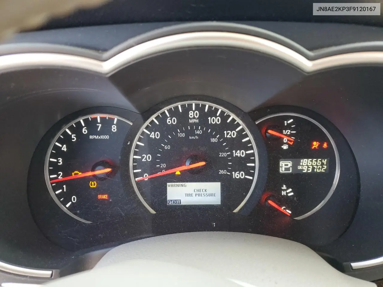 2015 Nissan Quest S VIN: JN8AE2KP3F9120167 Lot: 61931085