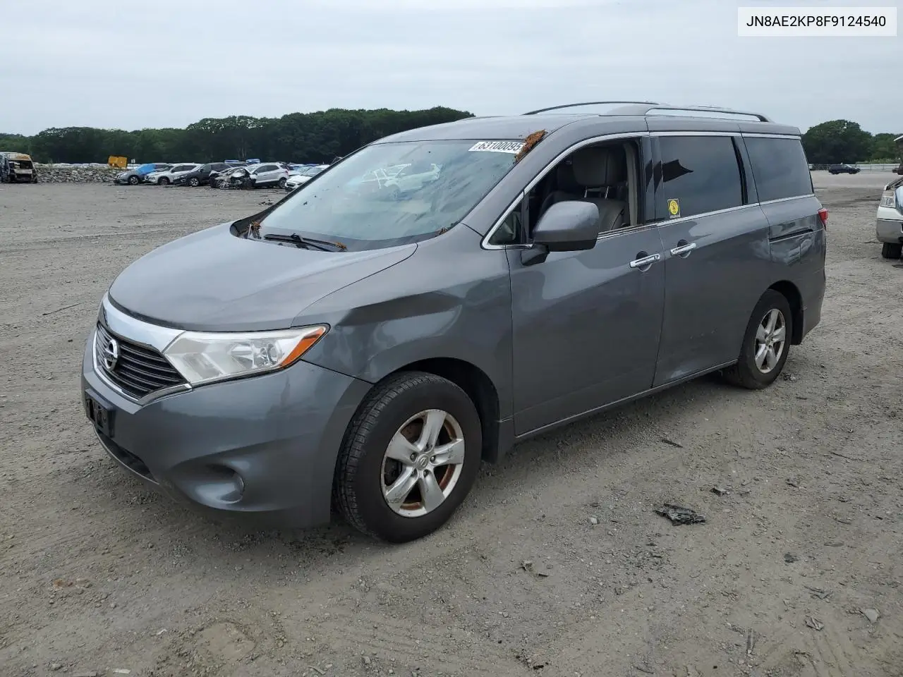 2015 Nissan Quest S VIN: JN8AE2KP8F9124540 Lot: 63100095