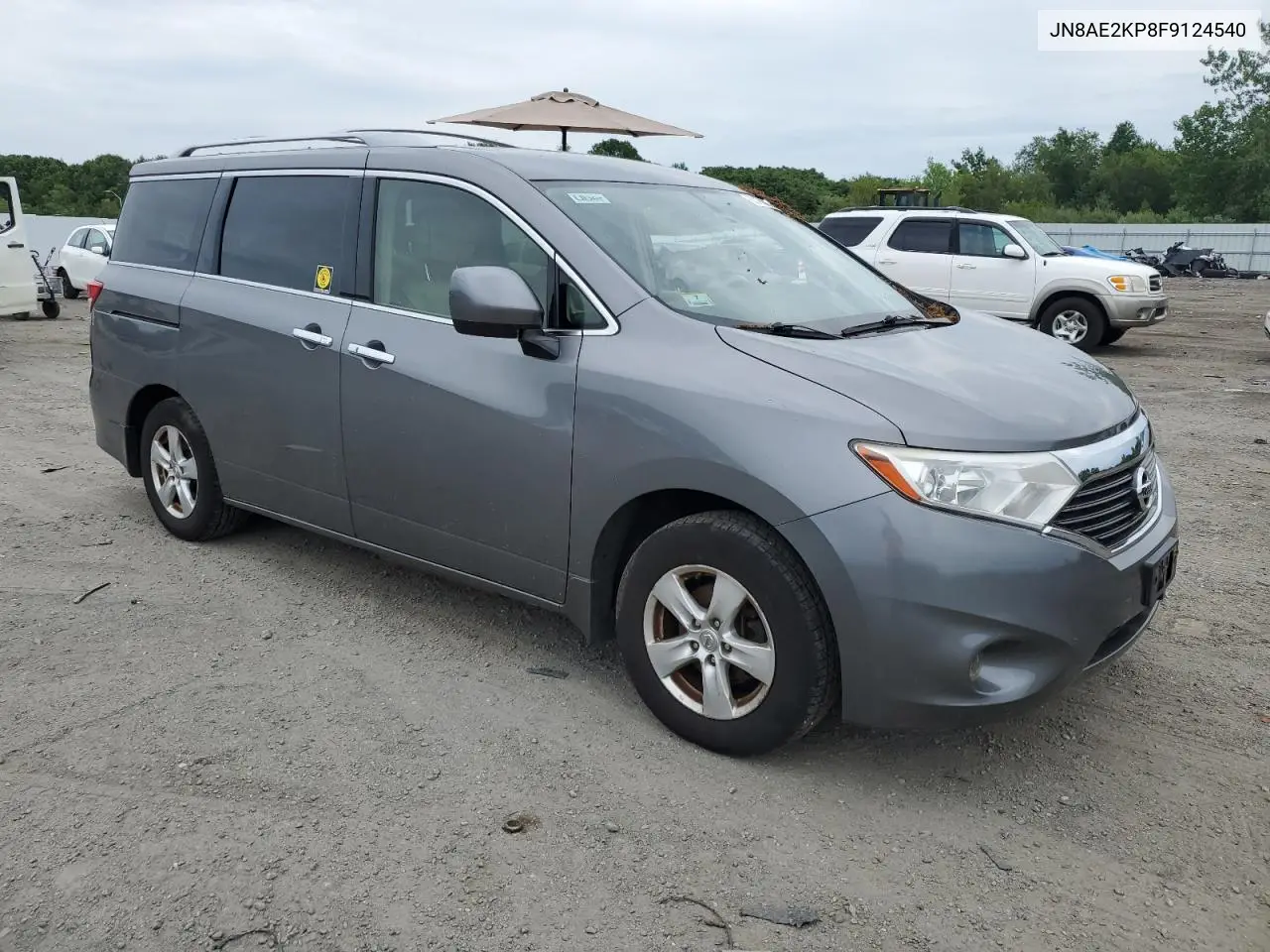 2015 Nissan Quest S VIN: JN8AE2KP8F9124540 Lot: 63100095