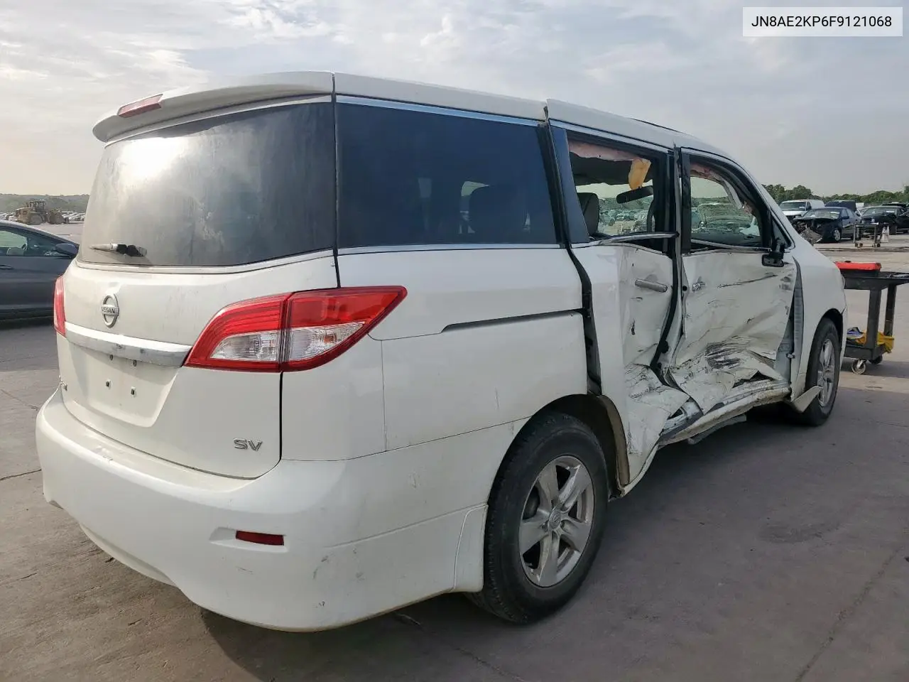 2015 Nissan Quest S VIN: JN8AE2KP6F9121068 Lot: 63532125